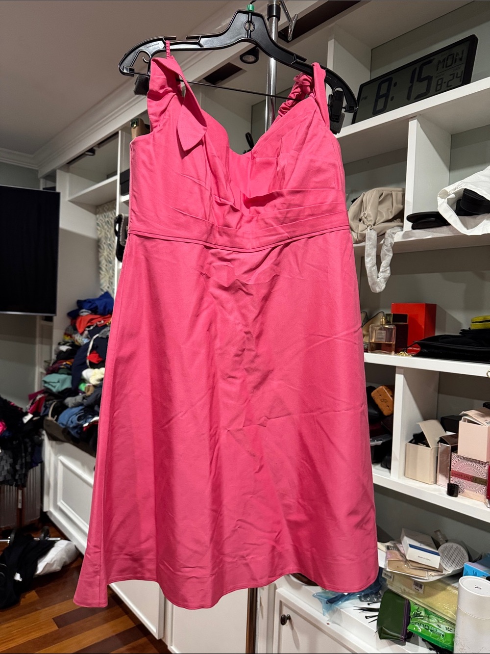 J. Crew Pink Midi A-Line Dress